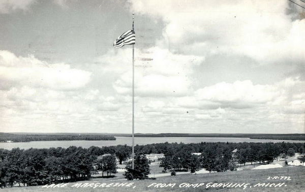 Camp Grayling - Old Postcard View (newer photo)